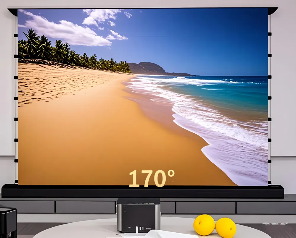 Экран Cactus 120" 148x263см FloorRising CS-PSFRCLR-263X148 16:9 напольный рулонный черный (моторизованный привод)
