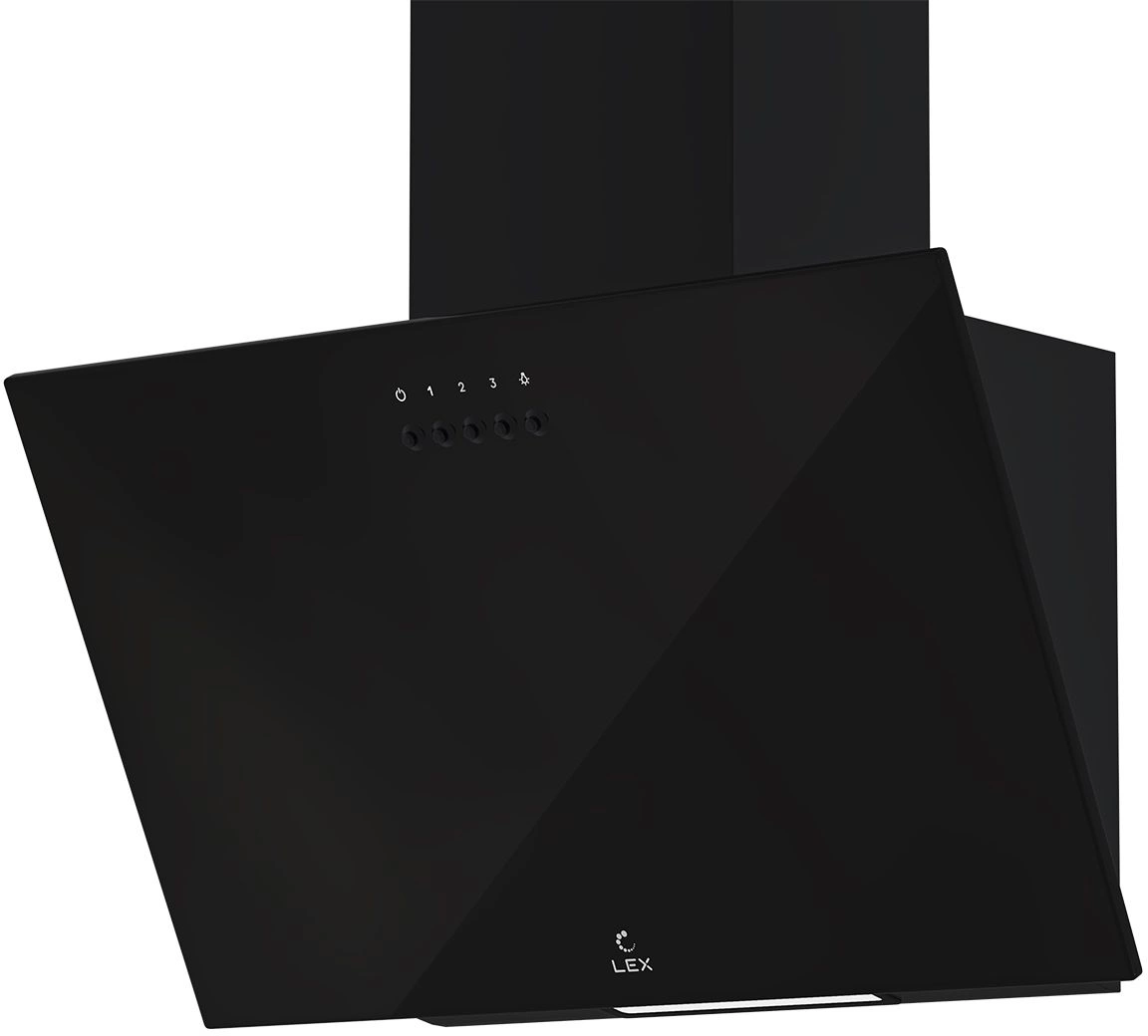 Вытяжка каминная Lex Moza 500 черный управление: кнопочное (1 мотор)