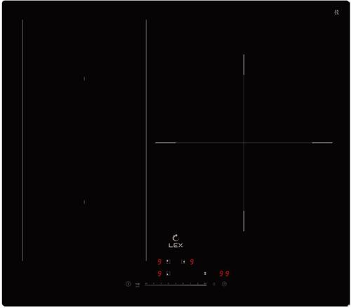 Индукционная варочная поверхность Lex EVI 631A BL черный