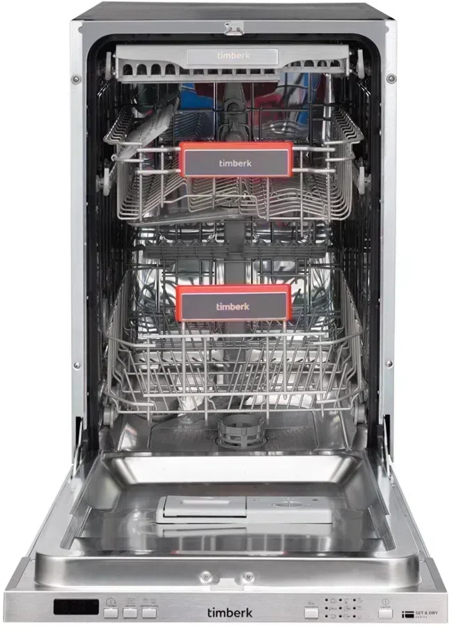 Посудомоечная машина Timberk Set&Dry T-DW45BI103 серебристый (узкая)