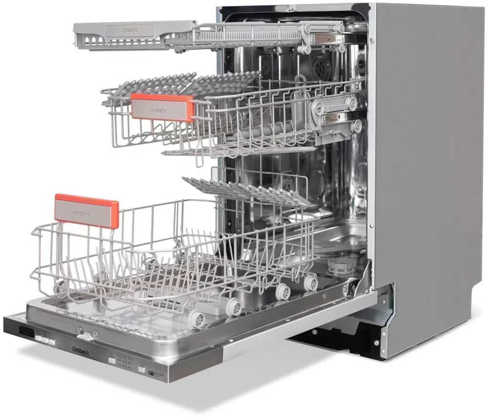 Посудомоечная машина Timberk Set&Dry T-DW45BI103 серебристый (узкая)