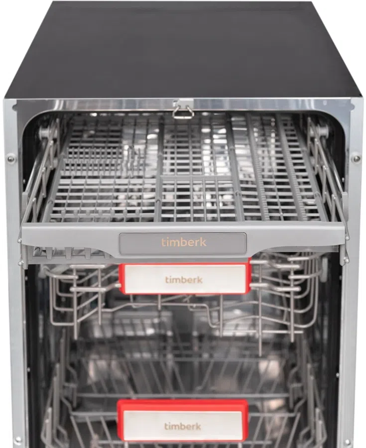 Посудомоечная машина Timberk Set&Dry T-DW45BI103 серебристый (узкая)
