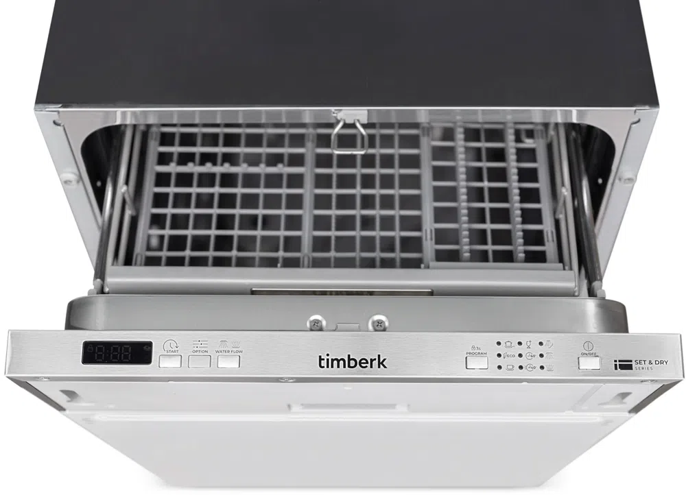 Посудомоечная машина Timberk Set&Dry T-DW45BI103 серебристый (узкая)