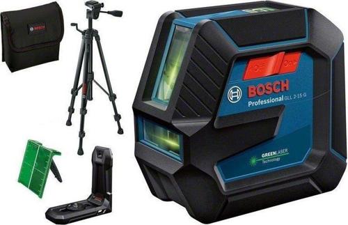 Нивелир лазерн. Bosch GLL 2-15 G & Tripod 2кл.лаз. 540нм цв.луч. зеленый 2луч. (0601063W01)