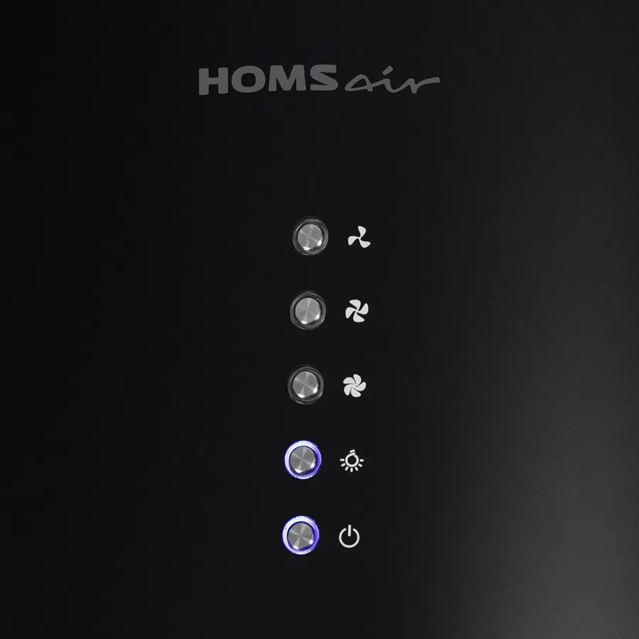 Вытяжка каминная HomsAir ART 1050IS 35 черный управление: кнопочное (1 мотор)
