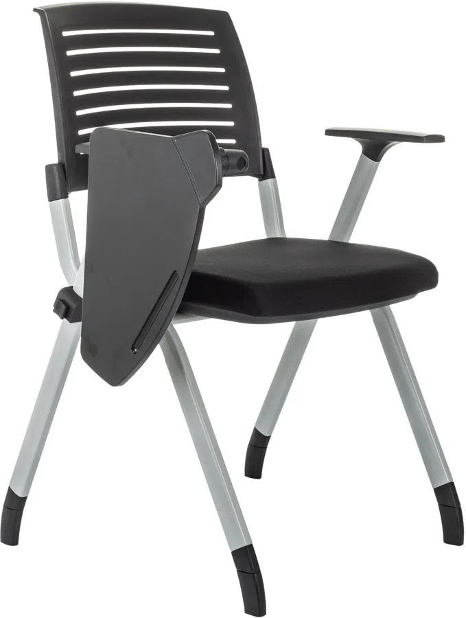 Стул Бюрократ X-Click-PP черный со столиком на ножках металл серый