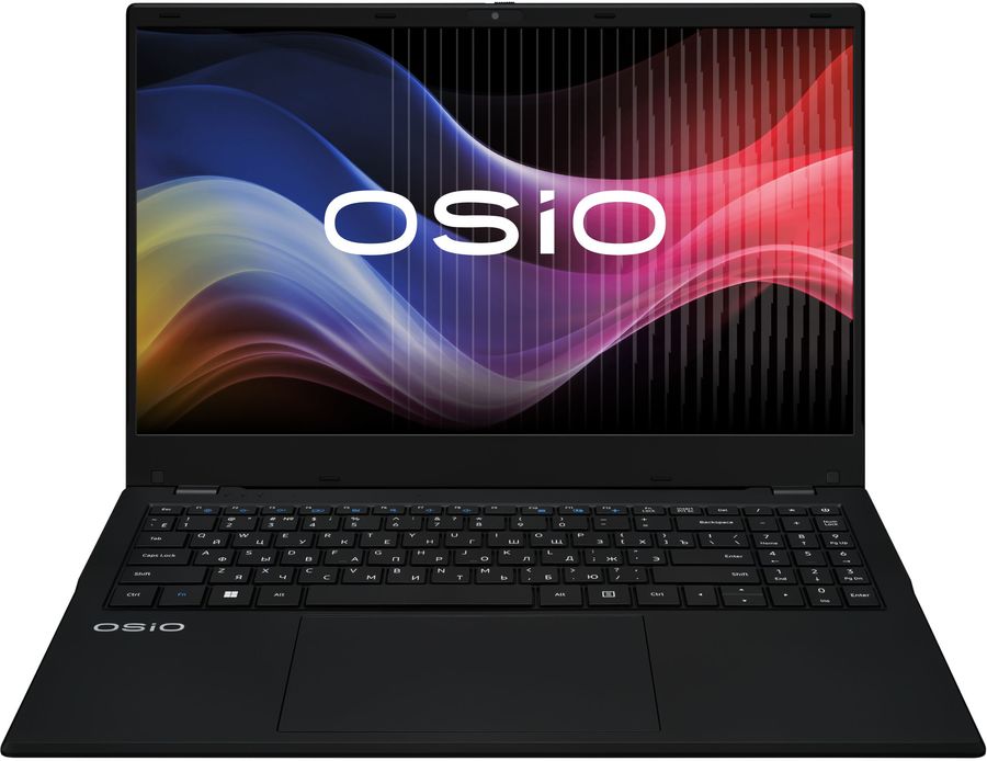 Ноутбук Osio BaseLine B150i-006b N-series N100 8Gb SSD512Gb Intel UHD Graphics 15.6" IPS FHD (1920x1080) Windows 11 Home black WiFi BT Cam 5000mAh