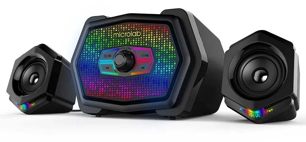 Колонки Microlab U220 2.1 черный 10Вт BT