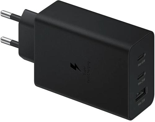 Сетевое зар./устр. Samsung EP-T6530 65W 3A (PD) USB/2xUSB Type-C для Samsung черный (EP-T6530NBEGEU)