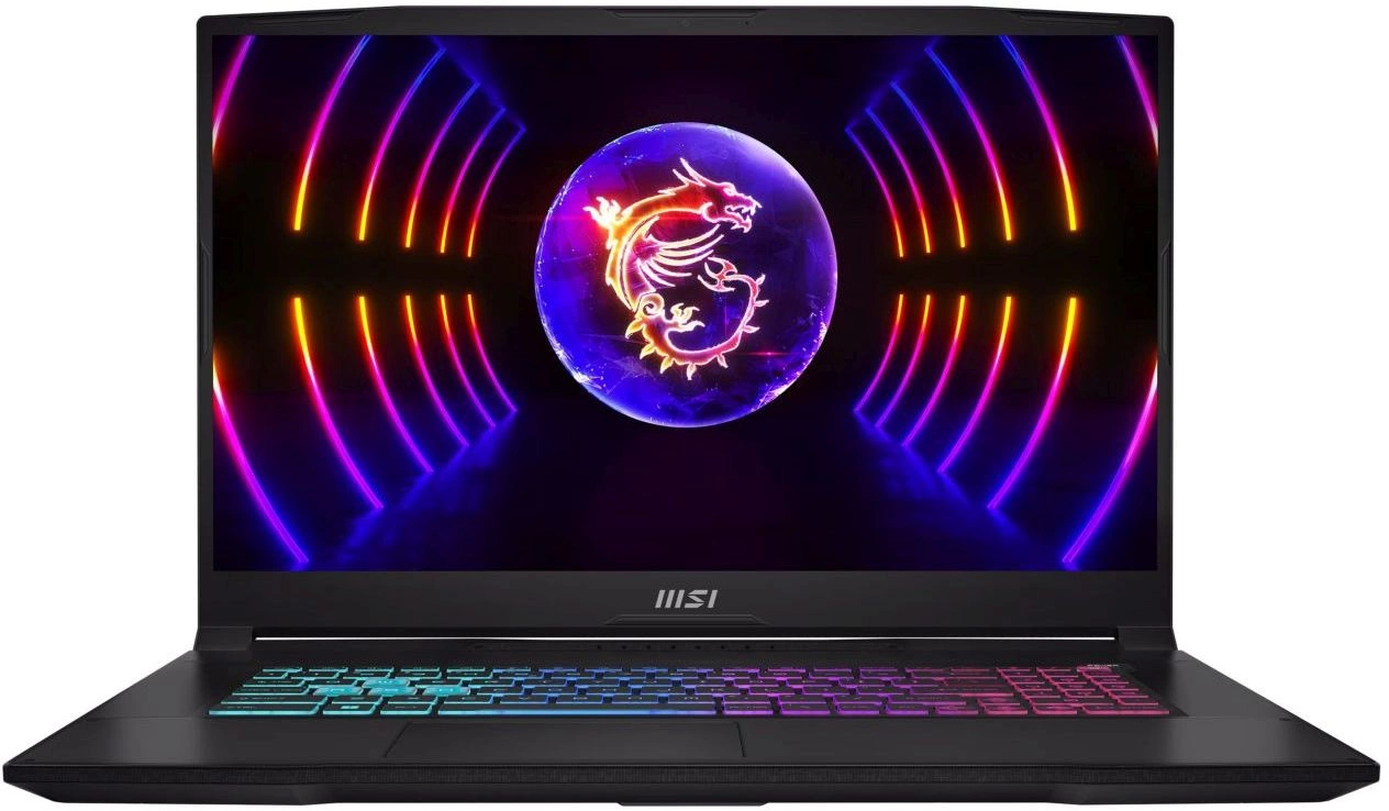 Ноутбук MSI Katana 17 B13UCX-1428XRU Core i5 13420H 16Gb SSD512Gb NVIDIA GeForce RTX 2050 4Gb 17.3" IPS FHD (1920x1080) noOS black WiFi BT Cam (9S7-17L541-1428)