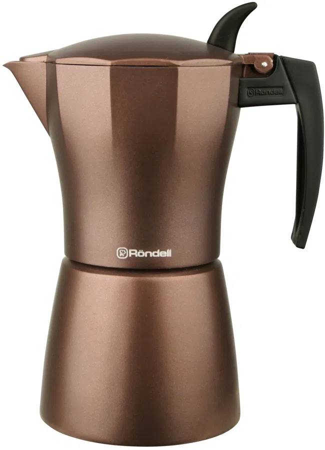 Кофеварка гейзерн. Rondell Kortado RDA-399 0.45л алюминий коричневый