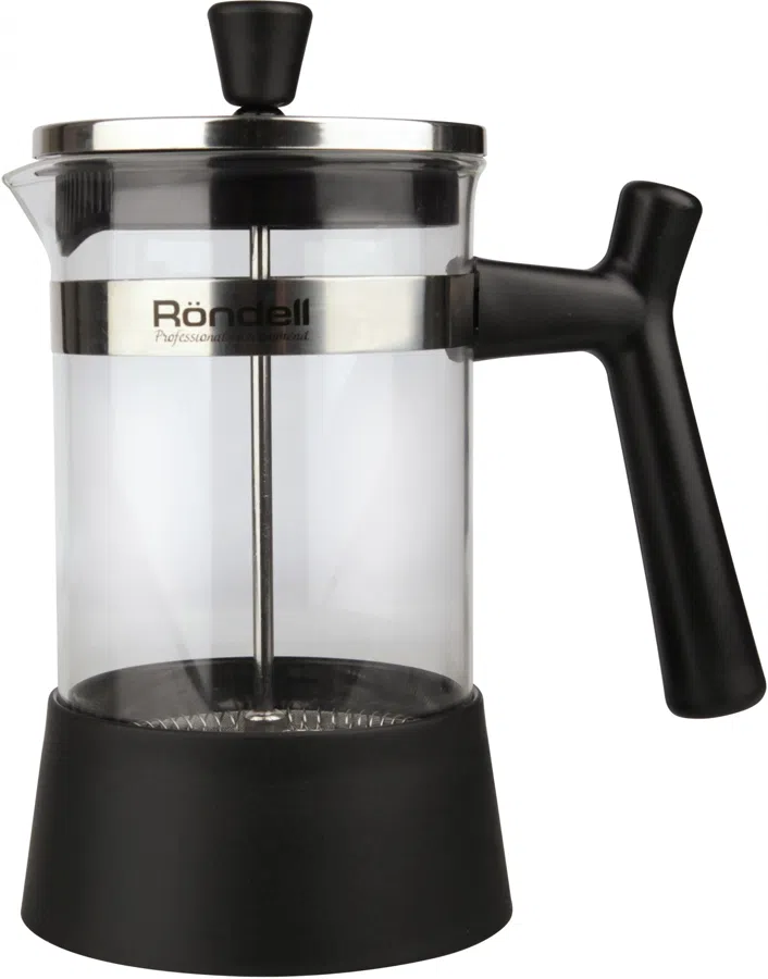 Френч-пресс Rondell Wonder RDS-426 0.6л черный/стальной