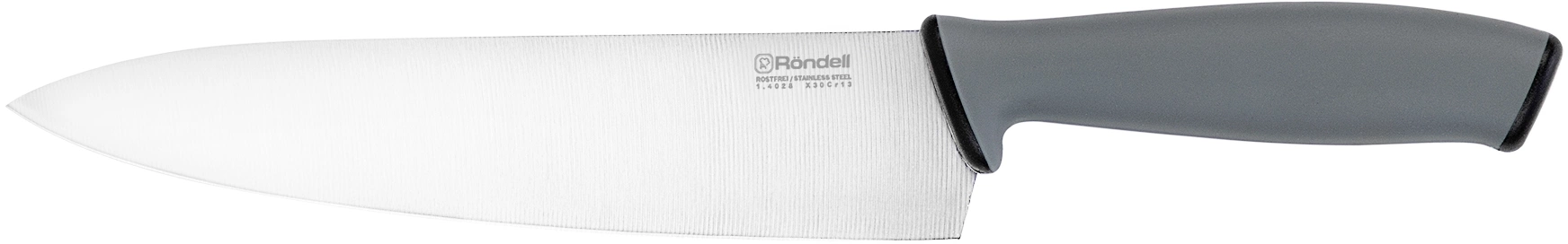 Набор ножей кухон. Rondell Kroner RD-459 компл.:4предм. с ножеточкой серый/черный блистер