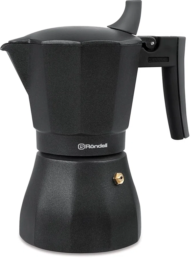 Кофеварка гейзерн. Rondell Kafferro RDS-499 0.3л алюминий темно-серый