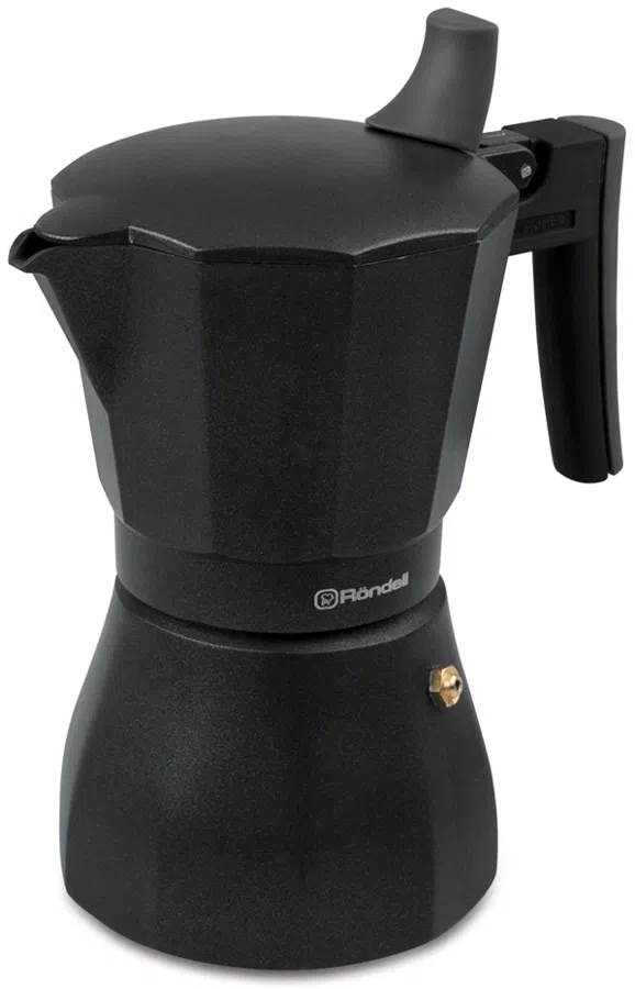 Кофеварка гейзерн. Rondell Kafferro RDS-499 0.3л алюминий темно-серый