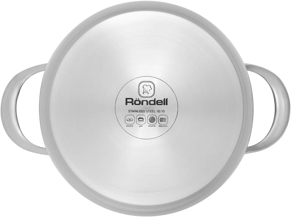Кастрюля Rondell Admiring RDS-747 5.3л. d=22см (с крышкой) стальной
