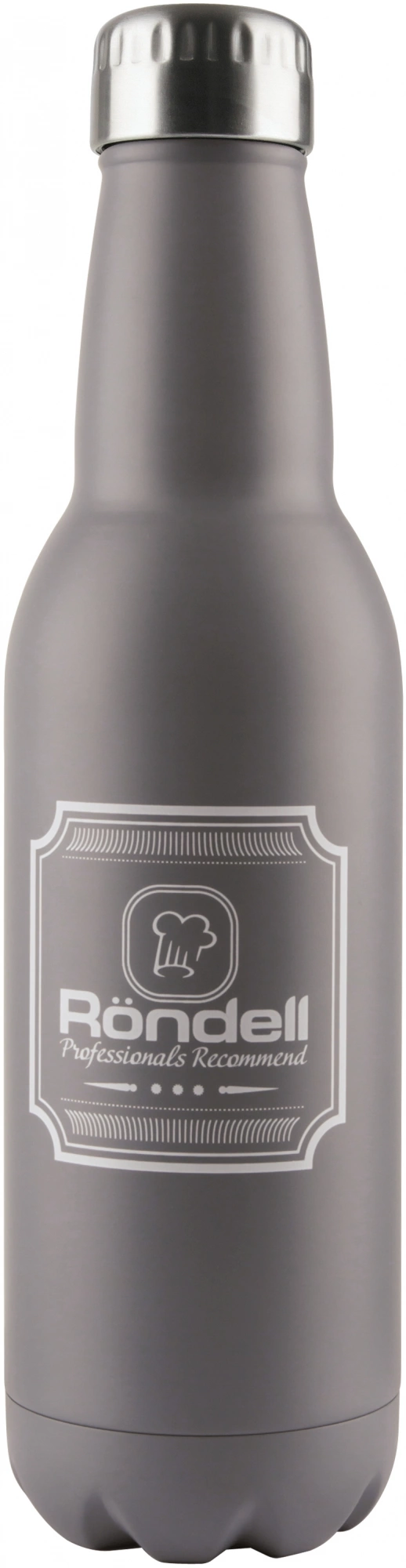 Термос для напитков Rondell Bottle Grey RDS-841 0.75л. серый картонная коробка