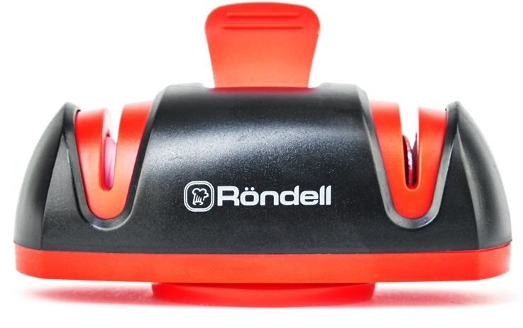 Набор ножей кухон. Rondell Urban RD-1011 компл.:4предм. с ножеточкой черный/красный блистер
