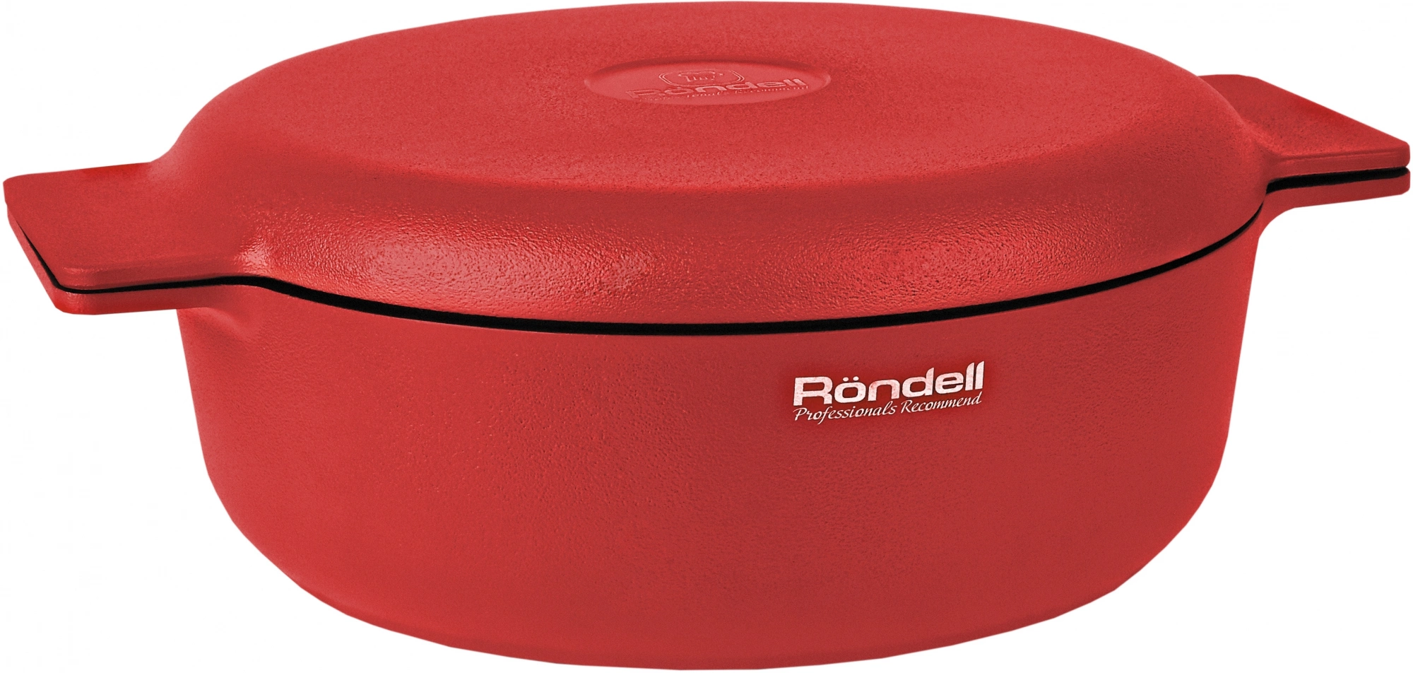 Сотейник Rondell Red Edition RDA-1119 d=24см (с крышкой) красный