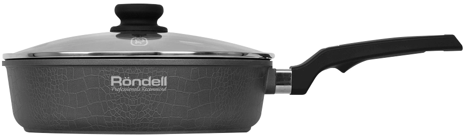 Сотейник Rondell Escurion Grey RDA-1125 4.0л. d=28см (с крышкой) серый