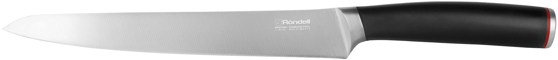 Набор ножей кухон. Rondell Urban Ultimate RD-1130 компл.:6предм. с подставкой черный/красный подар.коробка