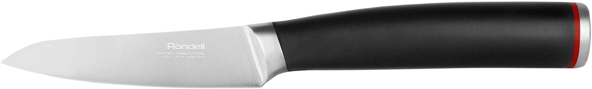 Набор ножей кухон. Rondell Urban Ultimate RD-1130 компл.:6предм. с подставкой черный/красный подар.коробка
