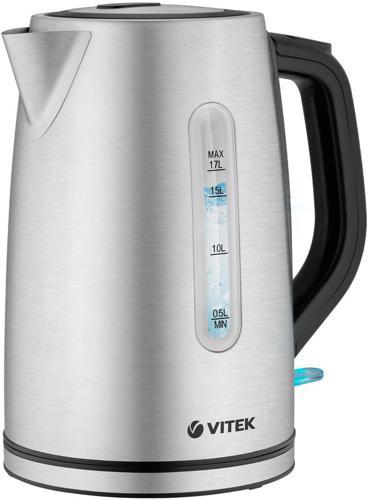 Чайник электрический Vitek VT-1144 1.7л. 2200Вт серебристый корпус: нерж.сталь