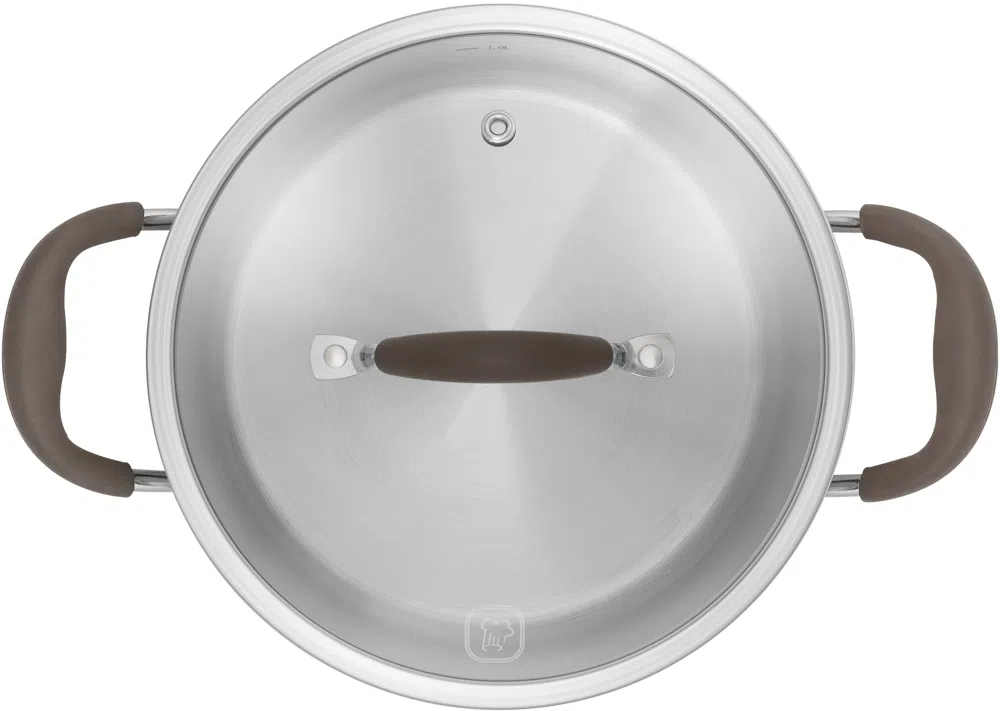 Кастрюля Rondell Konzept RDS-1229 3.3л. d=20см (с крышкой) стальной
