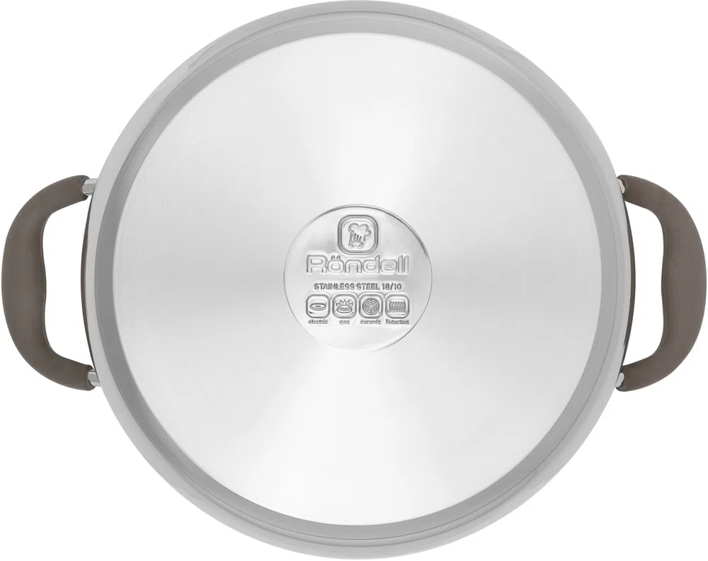 Кастрюля Rondell Konzept RDS-1229 3.3л. d=20см (с крышкой) стальной