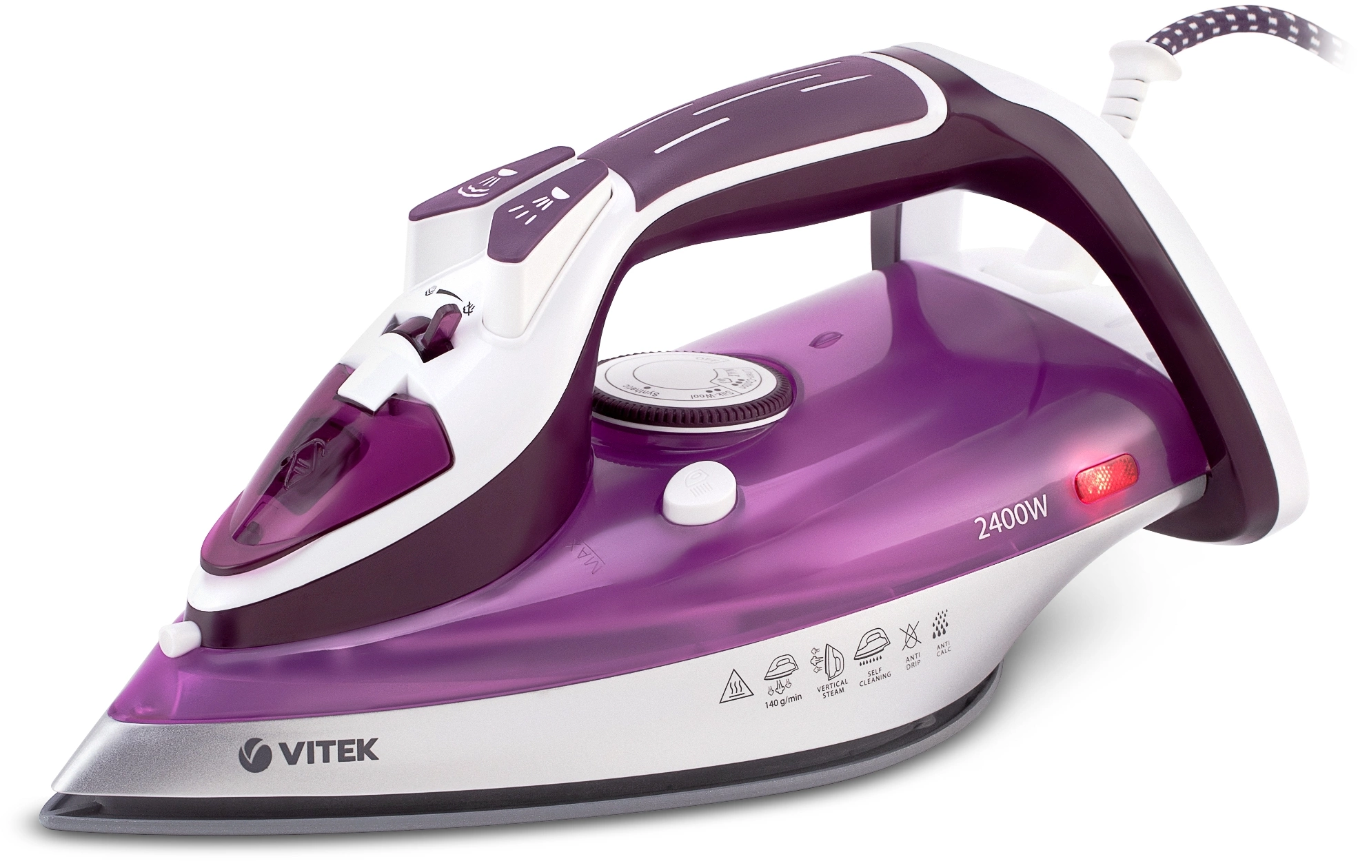 Утюг Vitek VT-1246 2400Вт фиолетовый