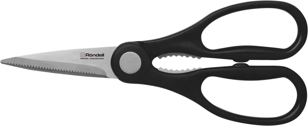 Набор ножей кухон. Rondell Dart RD-1358 компл.:5предм. подставка/ножницы черный/красный/серый подар.коробка