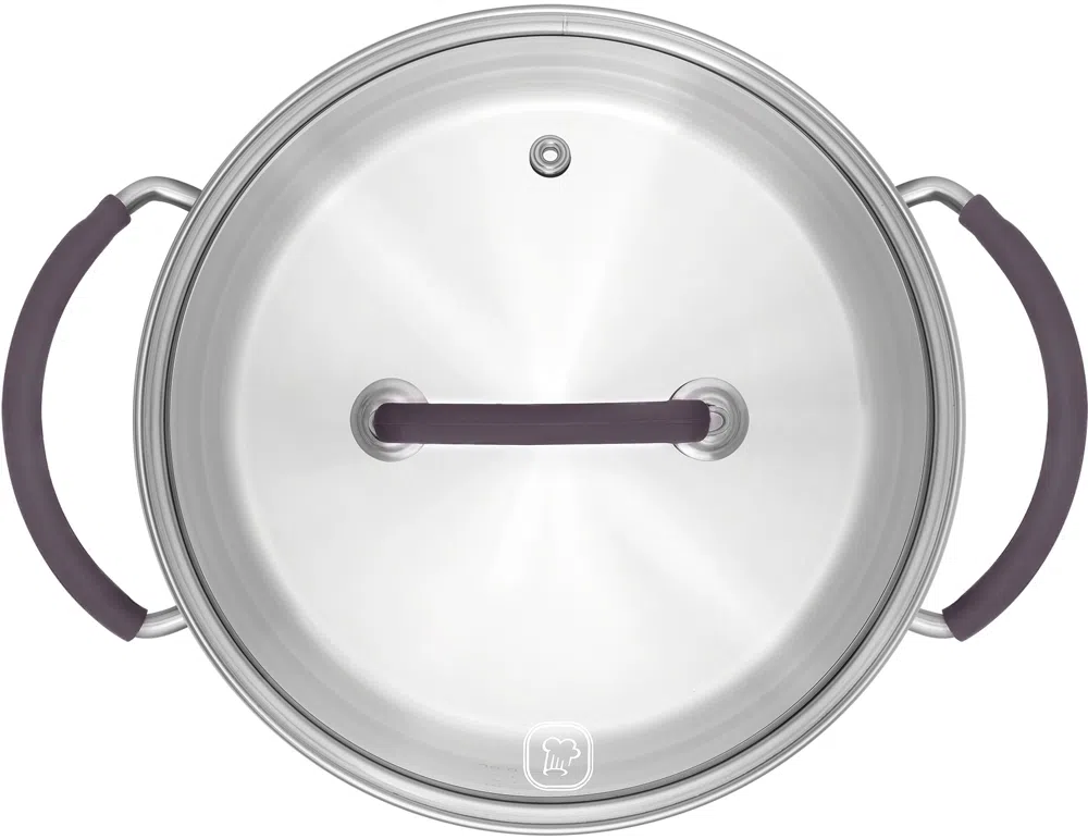 Кастрюля Rondell Akzent RDS-1389 5.1л. d=24см (с крышкой) стальной