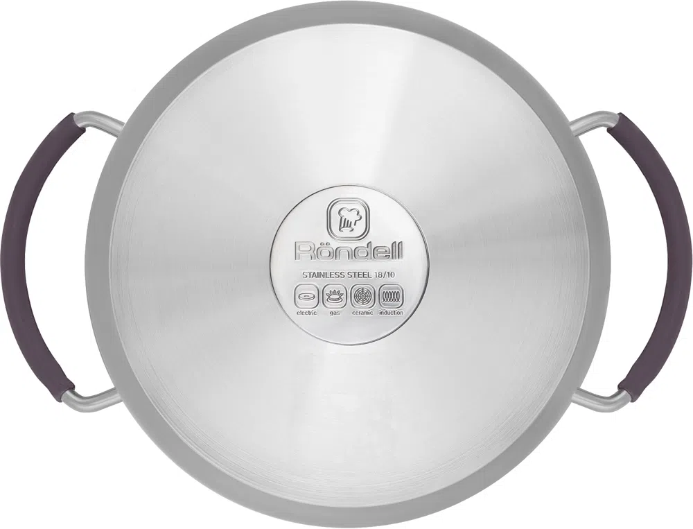 Кастрюля Rondell Akzent RDS-1389 5.1л. d=24см (с крышкой) стальной