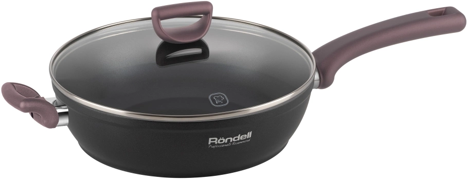 Сотейник Rondell Fest RDA-1526 4.0л. d=28см (с крышкой) черный