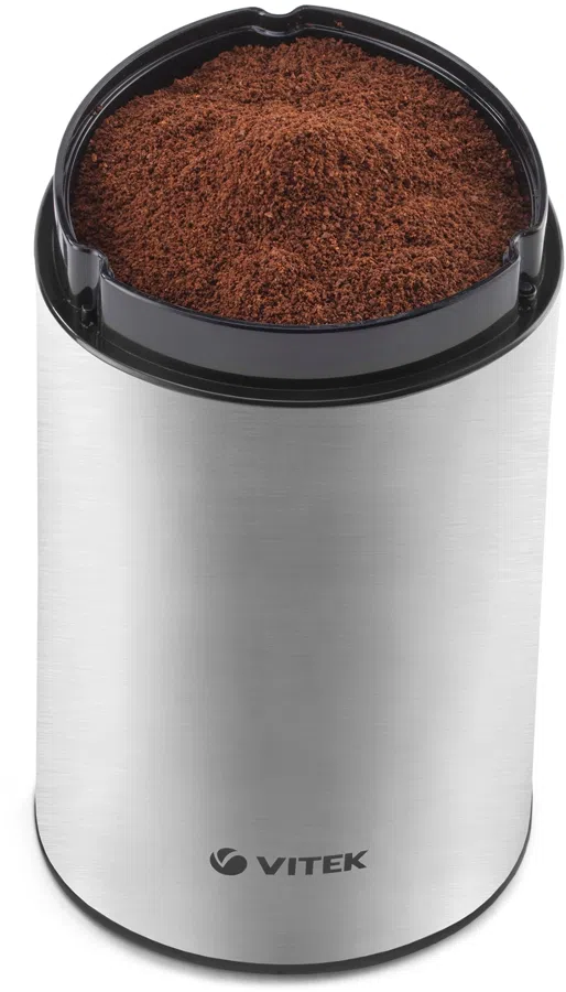 Кофемолка Vitek VT-1544 200Вт сист.помол.:ротац.нож вместим.:70гр стальной