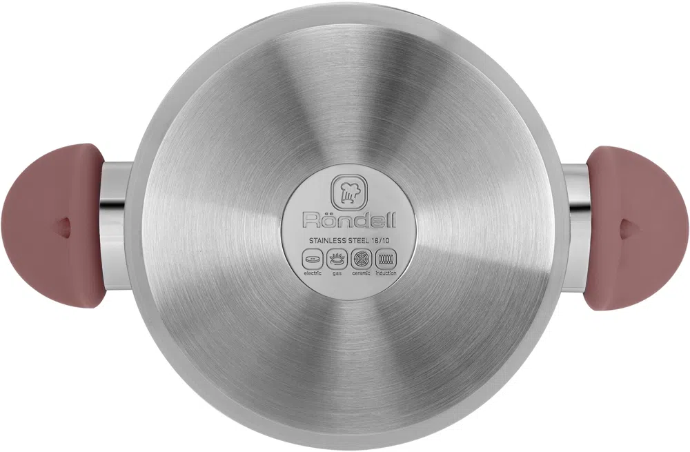 Кастрюля Rondell Bueno RDS-1588 4.8л. d=24см (с крышкой) стальной
