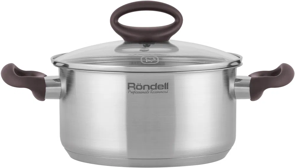 Кастрюля Rondell Tierno RDS-1591 2л. d=18см (с крышкой) стальной