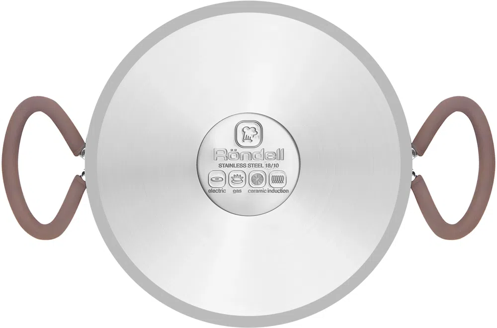 Кастрюля Rondell Etery RDS-1600 5.1л. d=24см (с крышкой) стальной