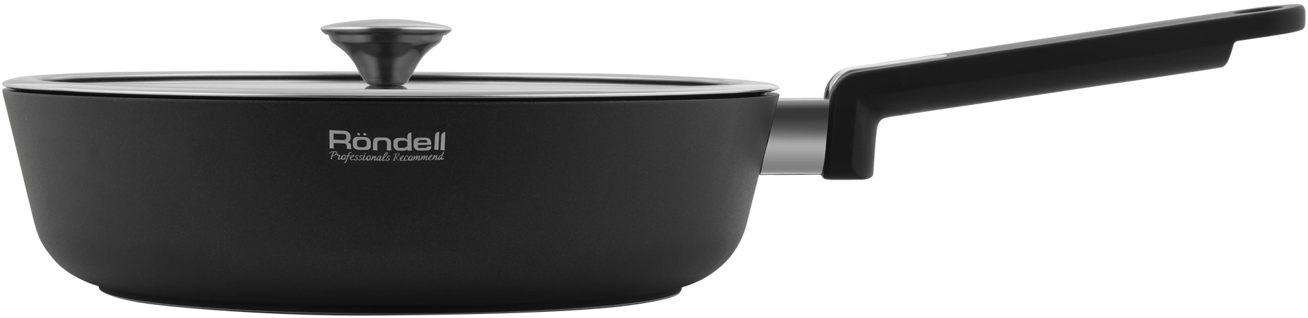 Сотейник Rondell Modern RDA-1724 3.9л. d=28см (с крышкой) черный