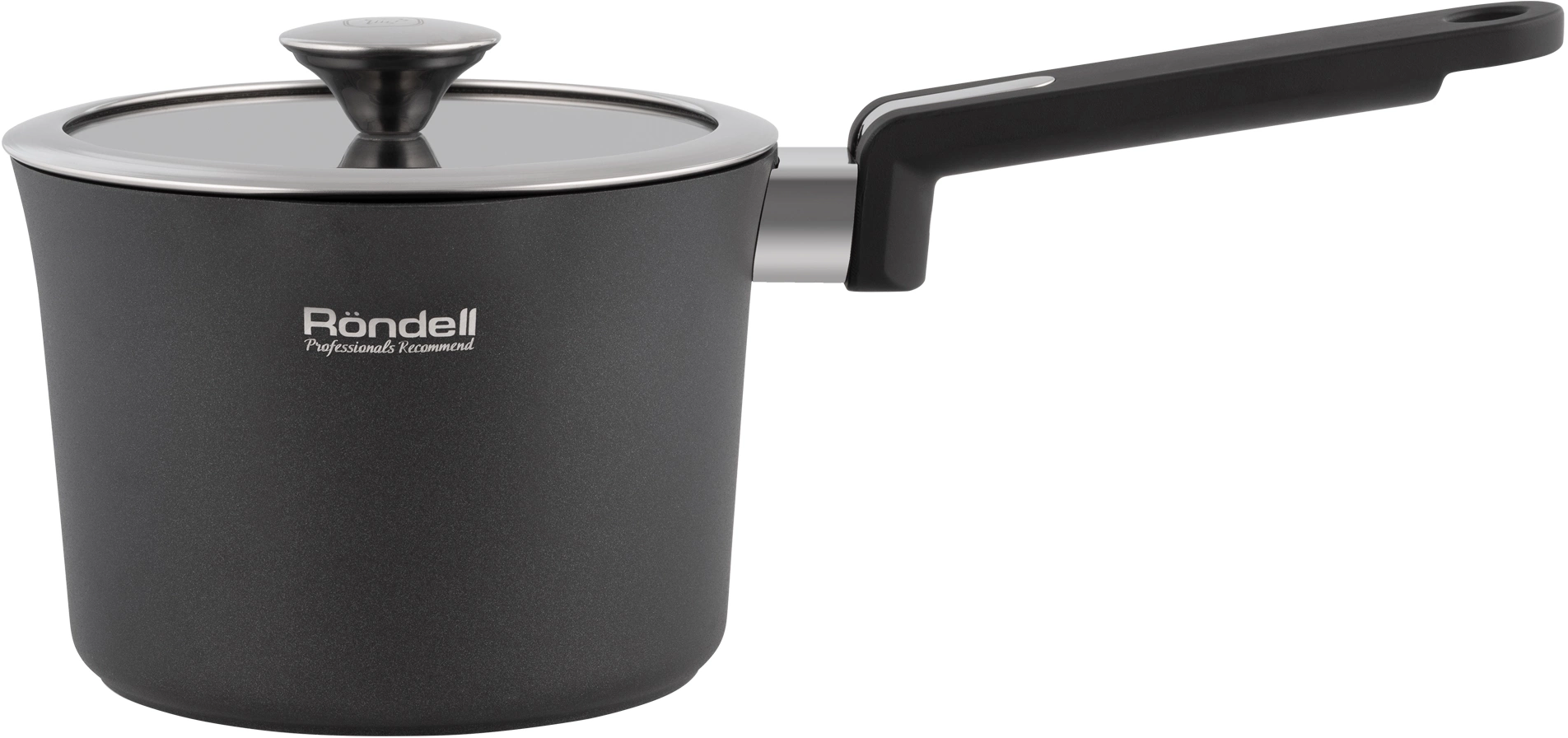 Ковш Rondell Modern RDA-1728 1.8л. d=16см (с крышкой) черный