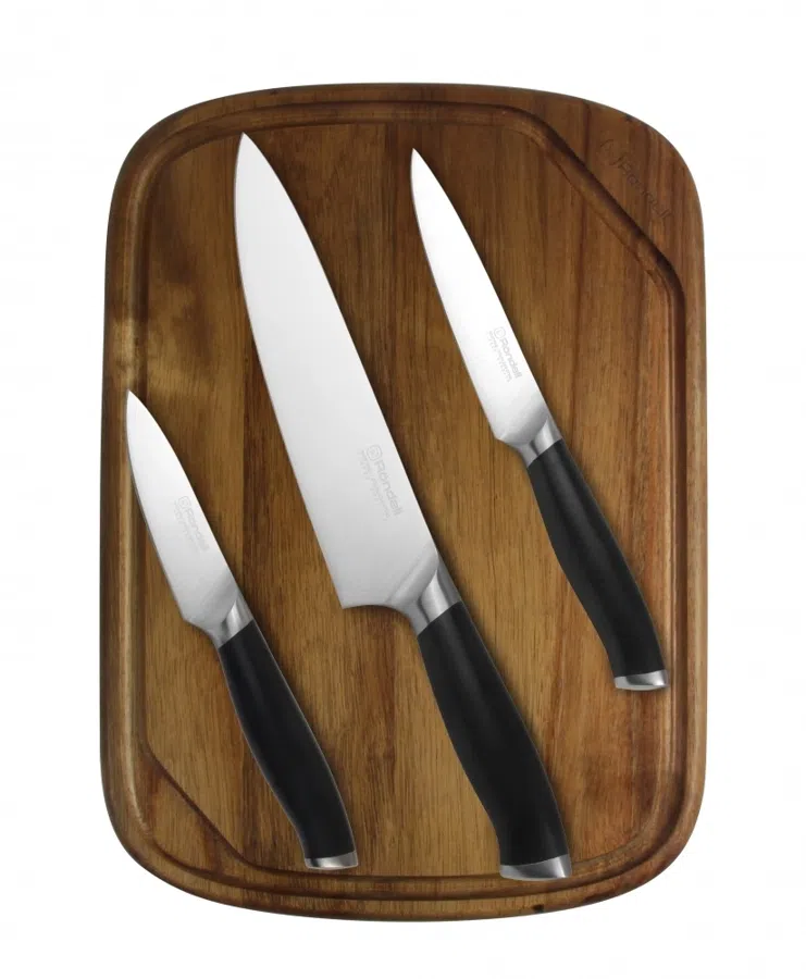 Набор ножей кухон. Rondell Stolz RD-1773 компл.:4предм. разд.дос. черный блистер