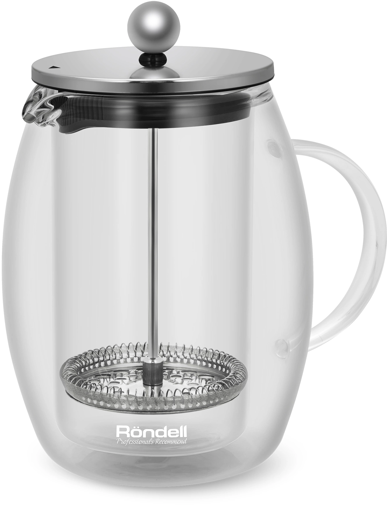 Френч-пресс Rondell Calypso RDS-1821 0.6л прозрачный