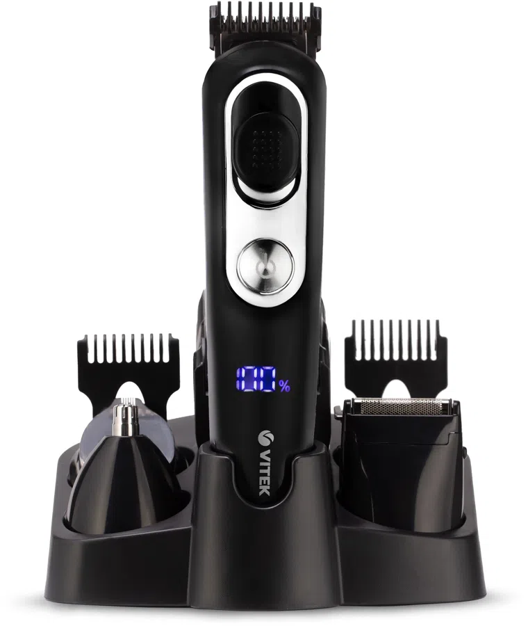 Триммер Vitek VT-2549 черный (насадок в компл:5шт)