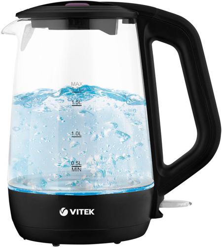 Чайник электрический Vitek VT-7051 1.7л. 2200Вт корпус: стекло