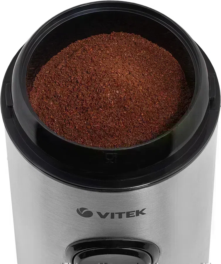 Кофемолка Vitek VT-7123 150Вт сист.помол.:ротац.нож вместим.:50гр стальной