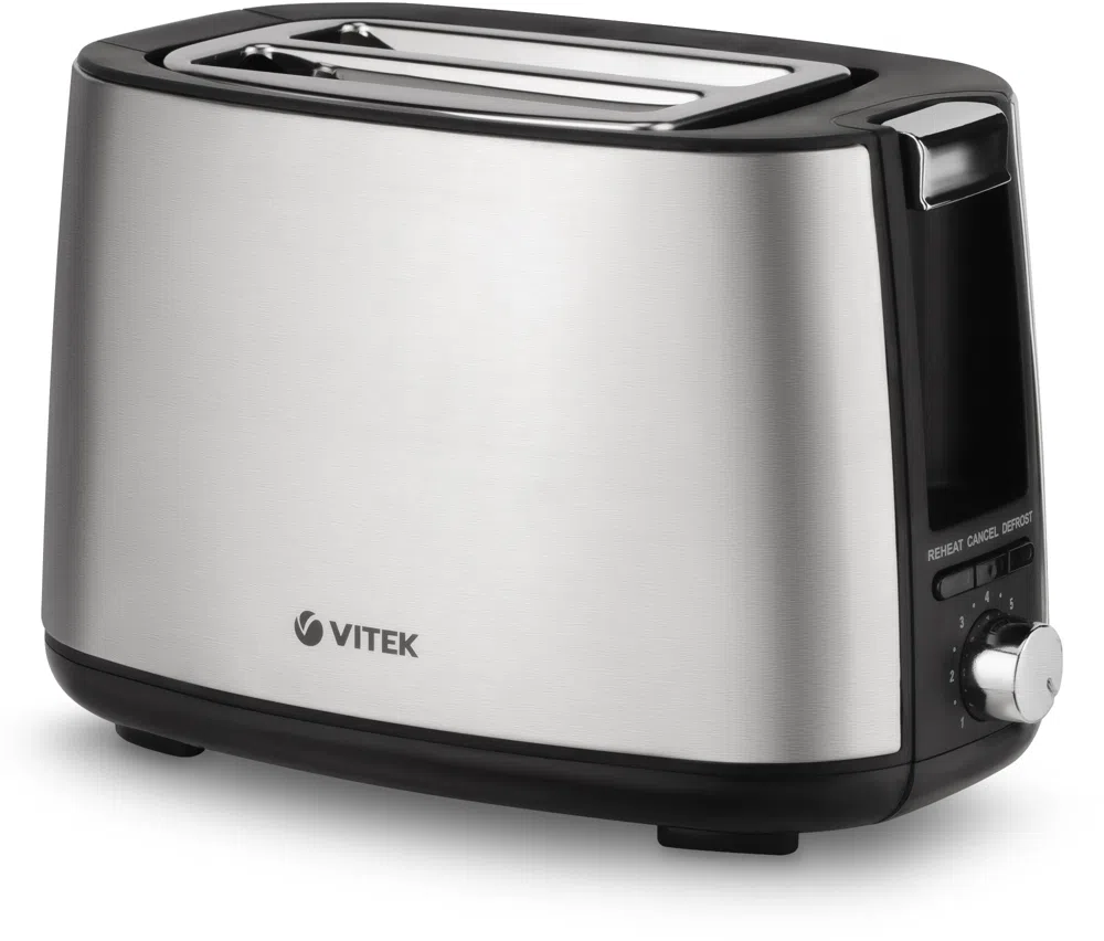 Тостер Vitek VT-7156 750Вт серебристый/черный