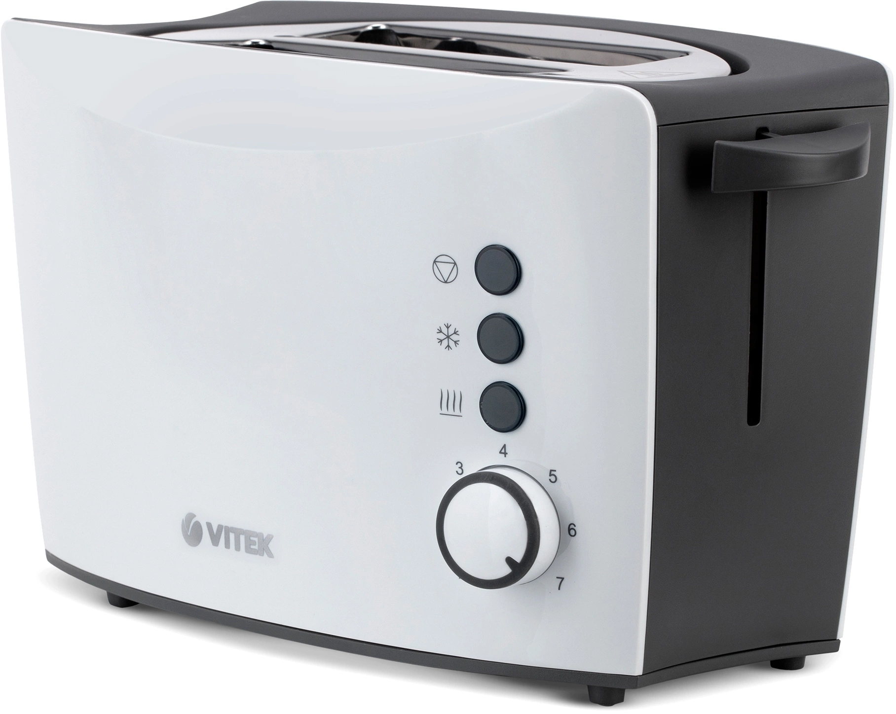 Тостер Vitek VT-7166 800Вт черный/белый