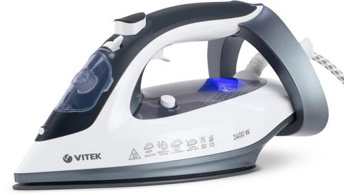 Утюг Vitek VT-8340 2400Вт белый/серый