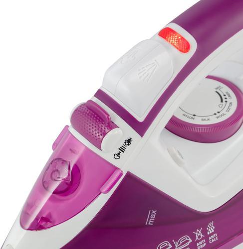 Утюг Vitek VT-8346 2400Вт белый/фиолетовый