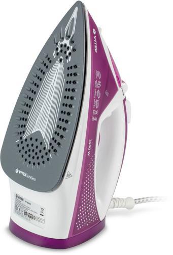 Утюг Vitek VT-8346 2400Вт белый/фиолетовый